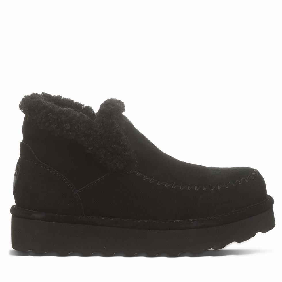 Bearpaw Maeve Platform Lo Stiefel Damen Schwarz | HWY317QI