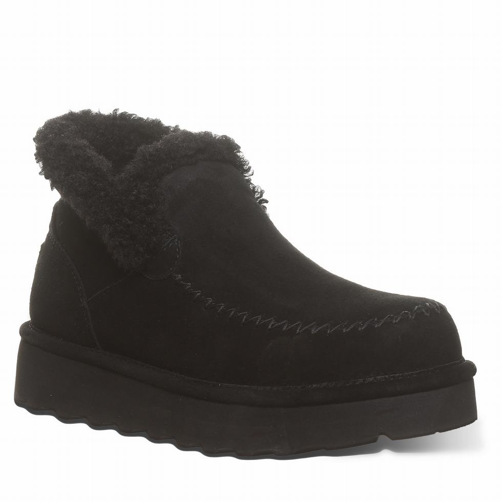 Bearpaw Maeve Platform Lo Stiefel Damen Schwarz | HWY317QI