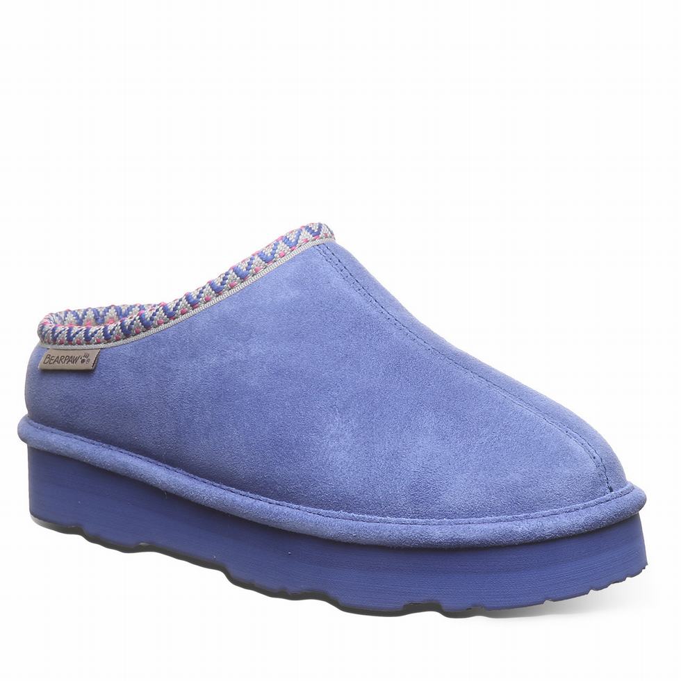 Bearpaw Martis Hausschuhe Damen Blau | GOV9977PG