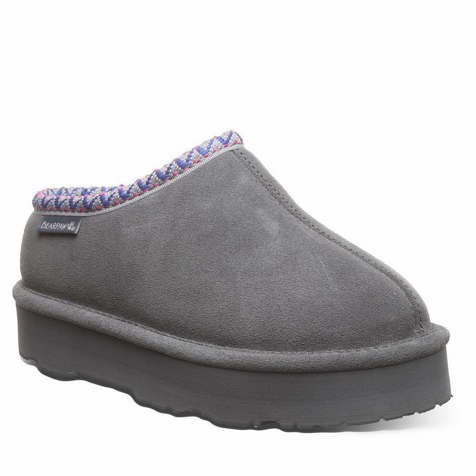 Bearpaw Martis Youth Hausschuhe Kinder Schwarz | KDM1081GD