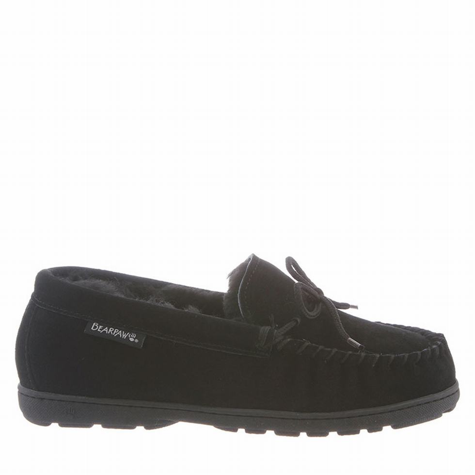 Bearpaw Mindy Wide Hausschuhe Damen Schwarz | KVP256KM