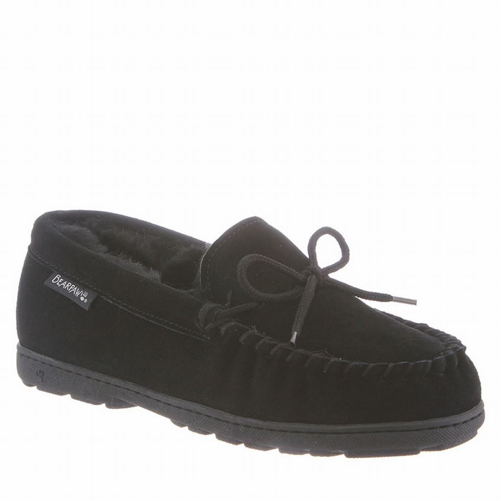 Bearpaw Mindy Wide Hausschuhe Damen Schwarz | KVP256KM