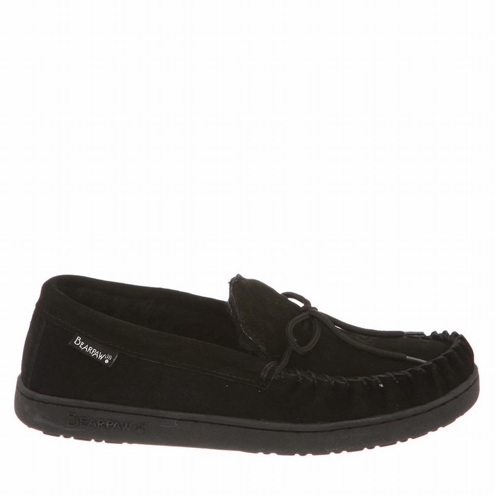 Bearpaw Moc II loafers Herren Schwarz | QZT4613EN