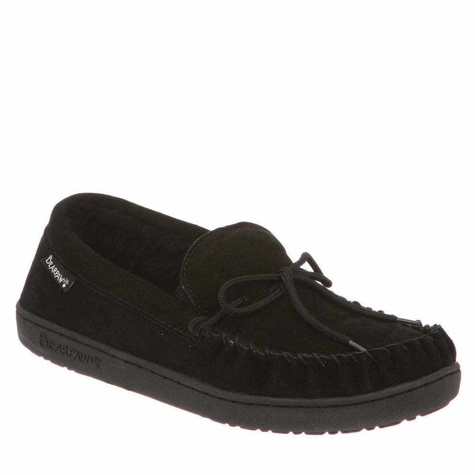 Bearpaw Moc II loafers Herren Schwarz | QZT4613EN