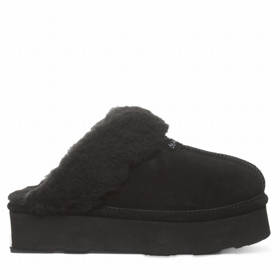 Bearpaw Retro Loki Hausschuhe Damen Schwarz | EQN9694IU