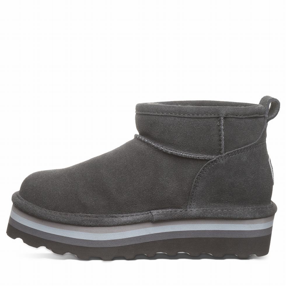 Bearpaw Retro Shorty Plateau Stiefel Damen Grau | OUA4613GS