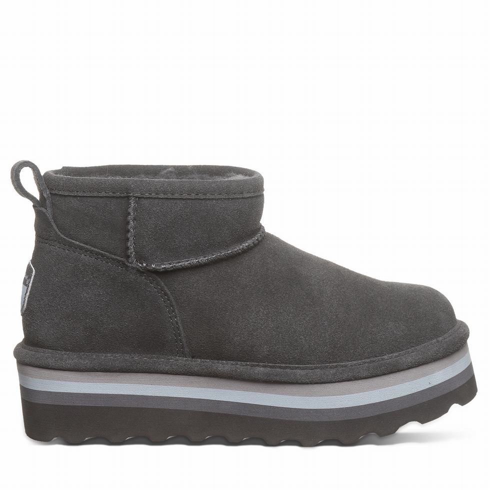 Bearpaw Retro Shorty Plateau Stiefel Damen Grau | OUA4613GS