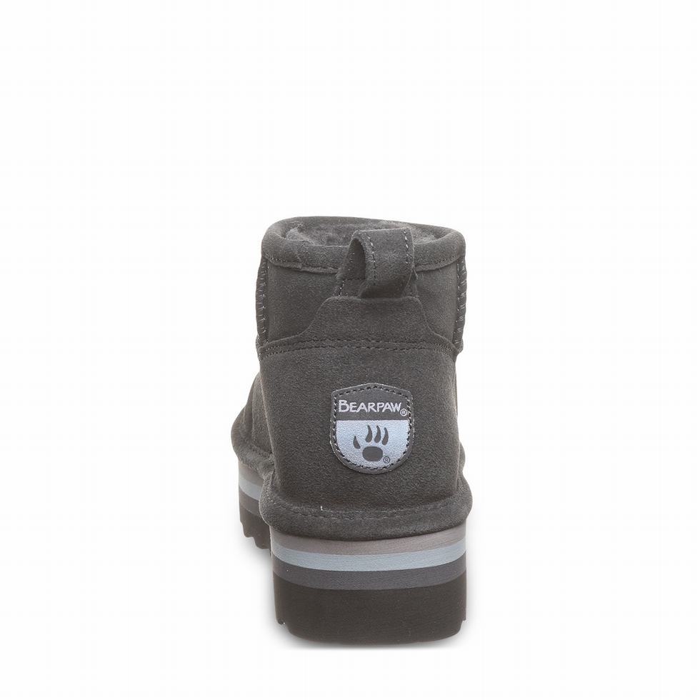 Bearpaw Retro Shorty Plateau Stiefel Damen Grau | OUA4613GS