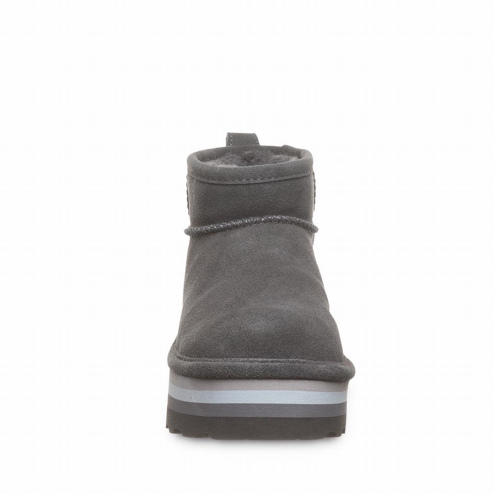 Bearpaw Retro Shorty Plateau Stiefel Damen Grau | OUA4613GS