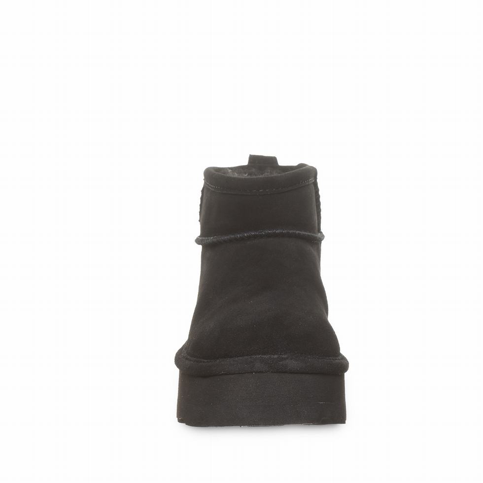 Bearpaw Retro Shorty Plateau Stiefel Damen Schwarz | JVP2129XB