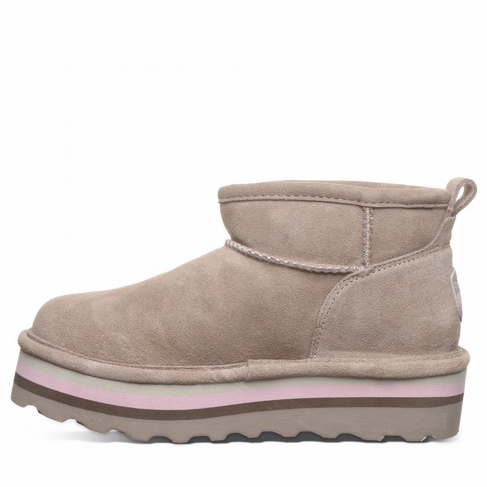 Bearpaw Retro Shorty Plateau Stiefel Damen Beige | EEE4391WY