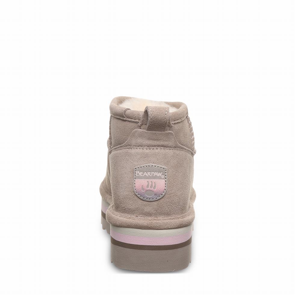 Bearpaw Retro Shorty Plateau Stiefel Damen Beige | EEE4391WY