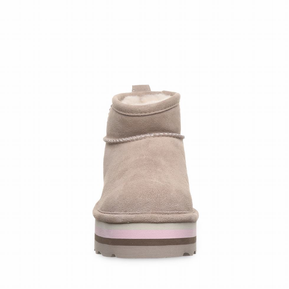 Bearpaw Retro Shorty Plateau Stiefel Damen Beige | EEE4391WY