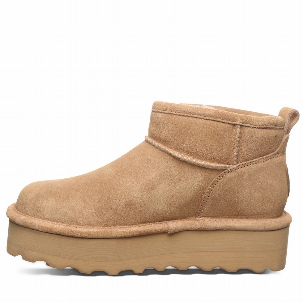 Bearpaw Retro Shorty Plateau Stiefel Damen Braun | VCG725XB