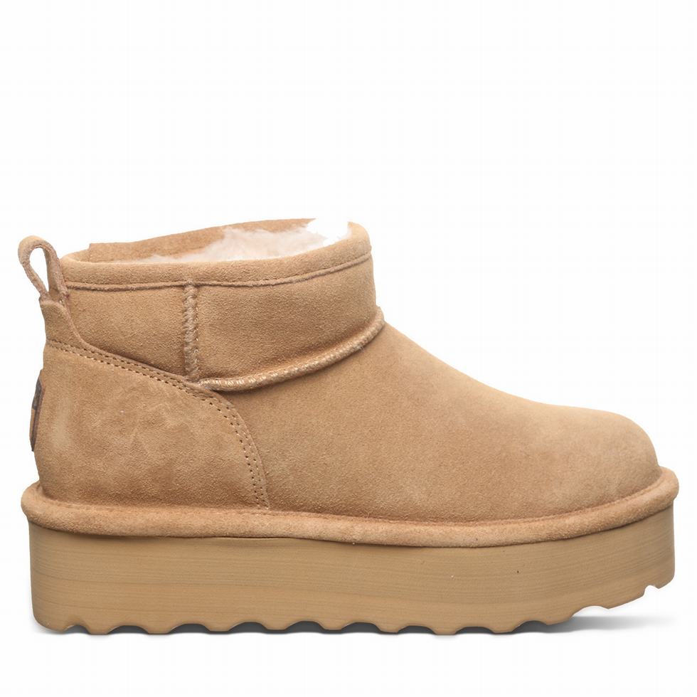 Bearpaw Retro Shorty Plateau Stiefel Damen Braun | VCG725XB