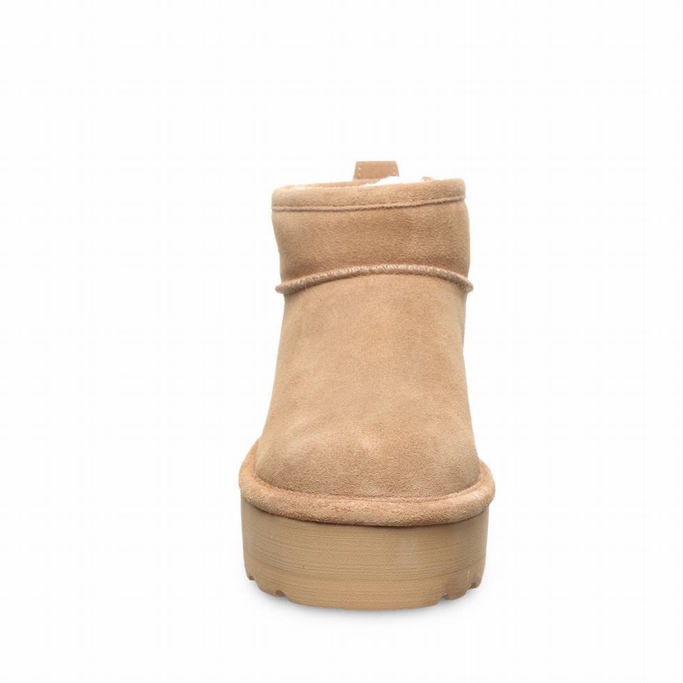 Bearpaw Retro Shorty Plateau Stiefel Damen Braun | VCG725XB