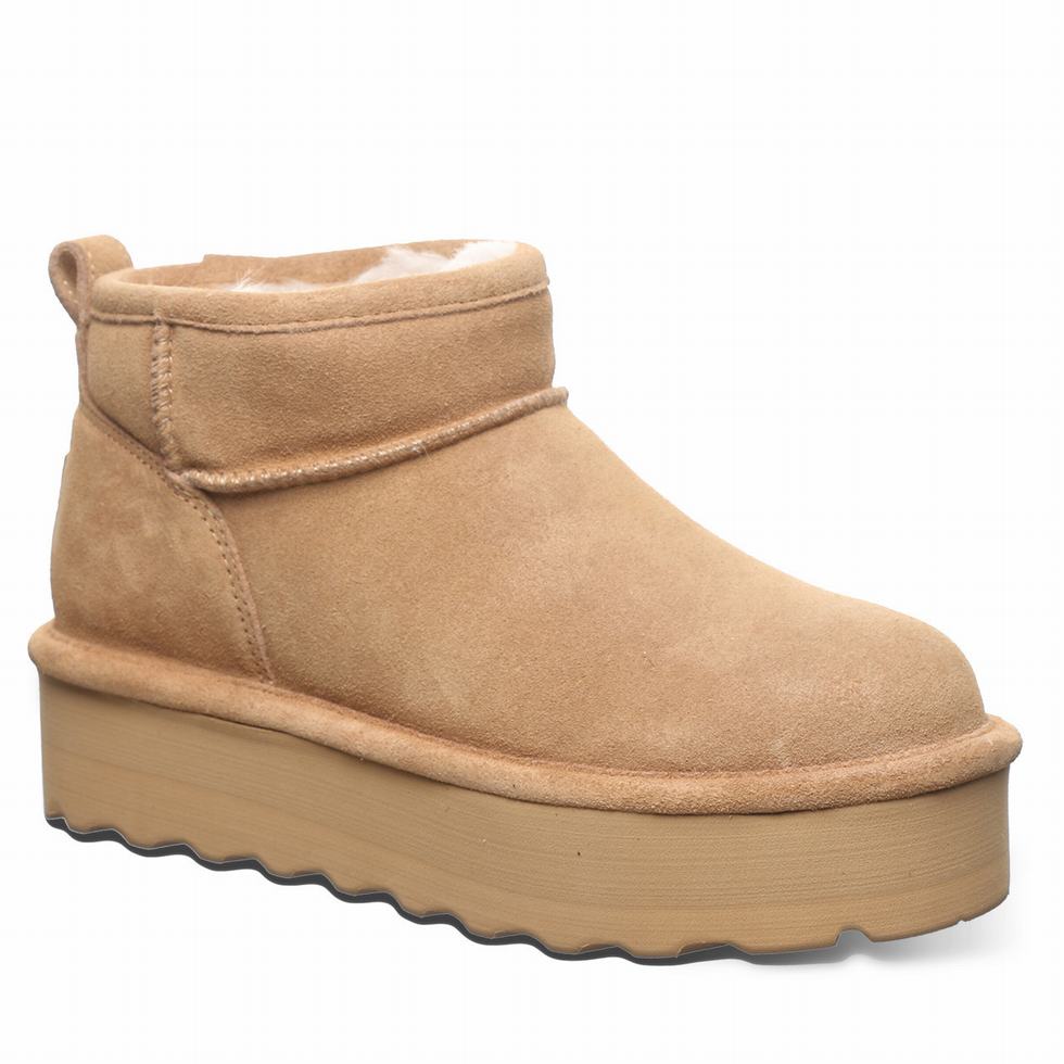 Bearpaw Retro Shorty Plateau Stiefel Damen Braun | VCG725XB