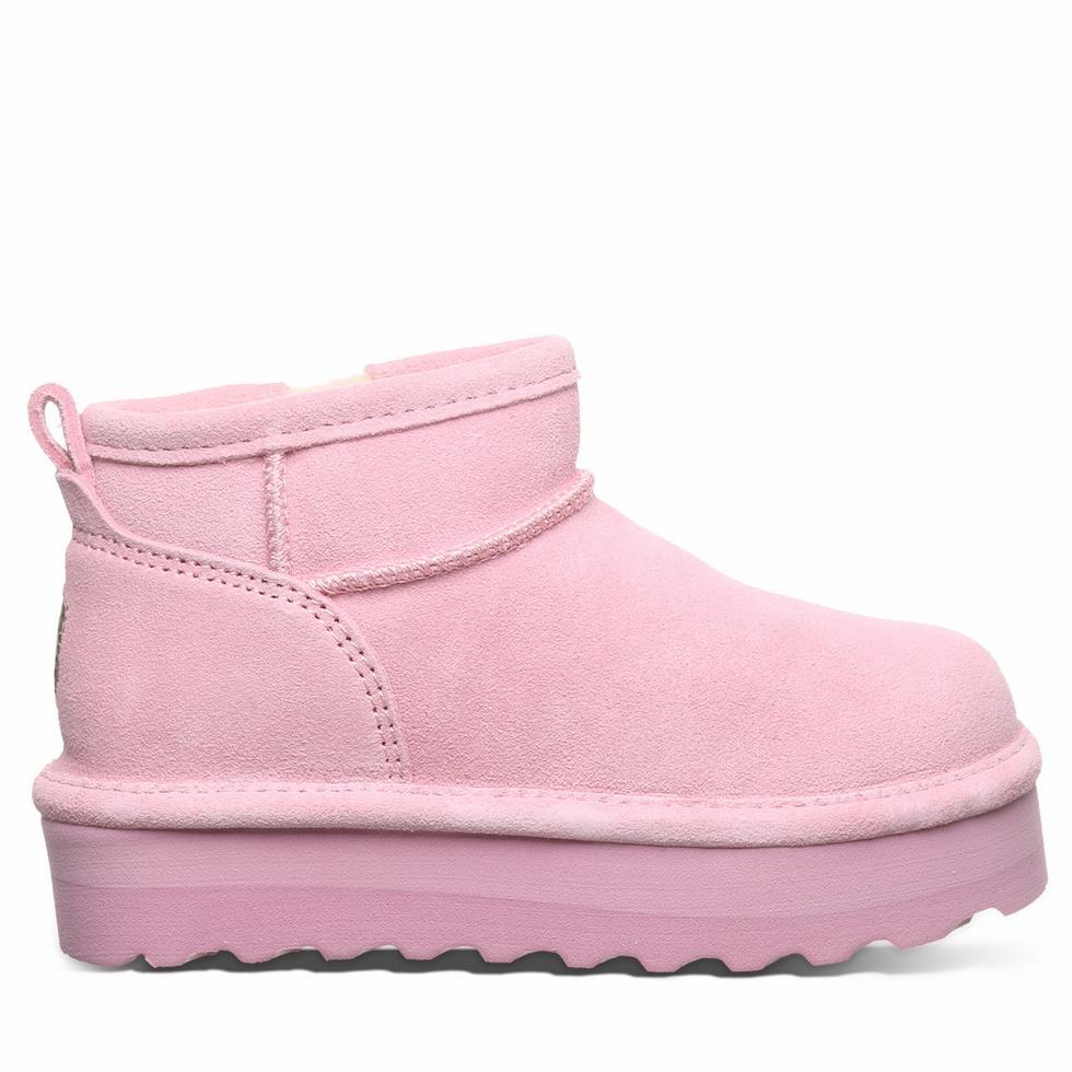 Bearpaw Retro Shorty Youth Stiefel Kinder Rosa | KXL1322FY