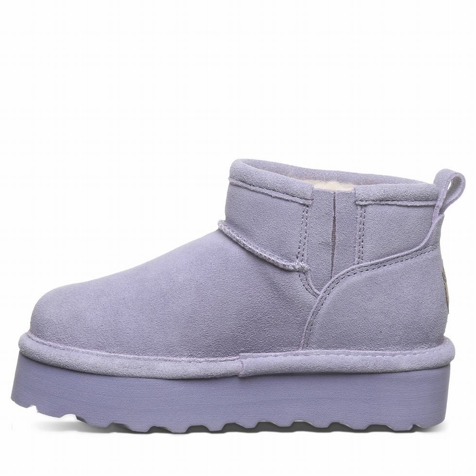 Bearpaw Retro Shorty Youth Stiefel Kinder Lila | WWG9732XN