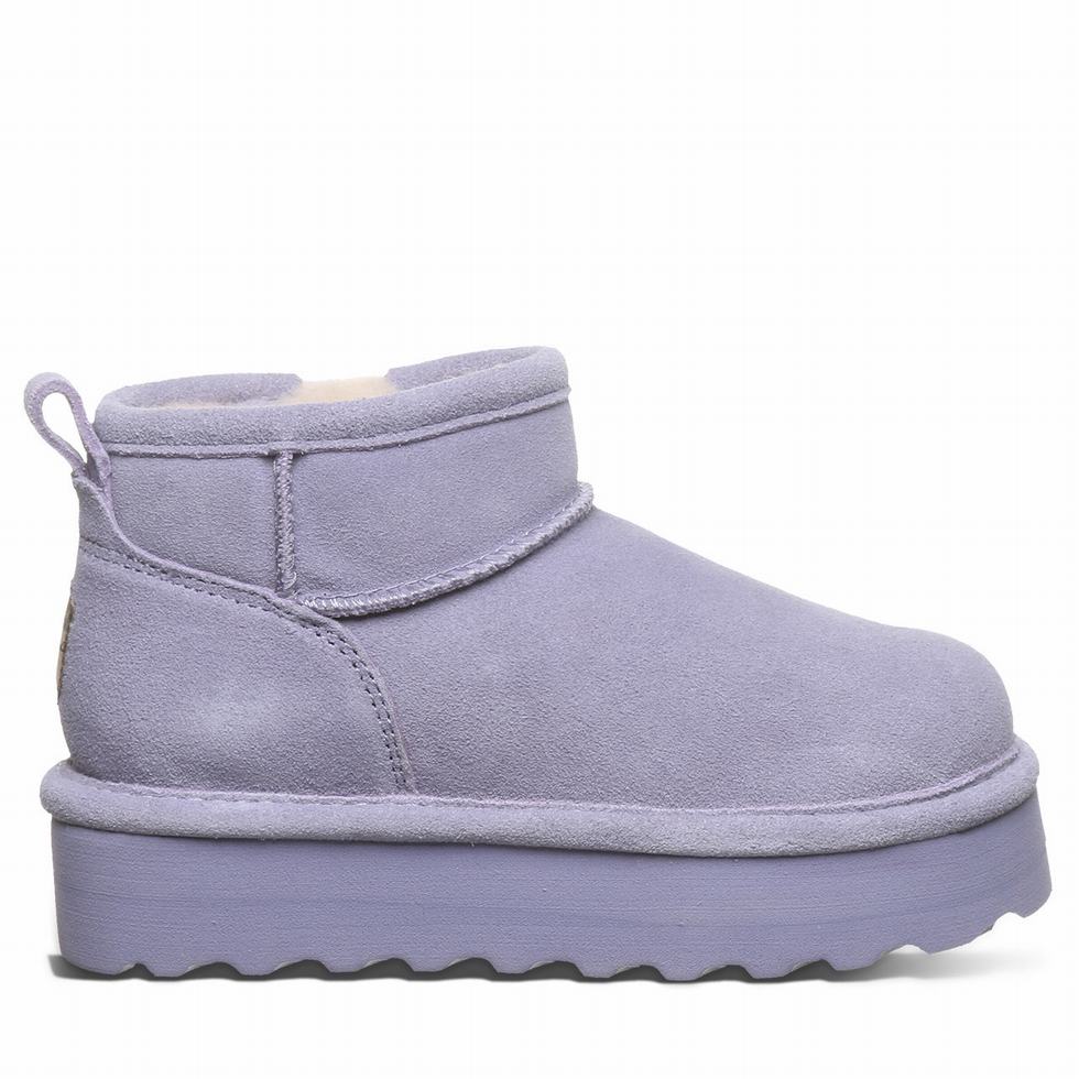 Bearpaw Retro Shorty Youth Stiefel Kinder Lila | WWG9732XN