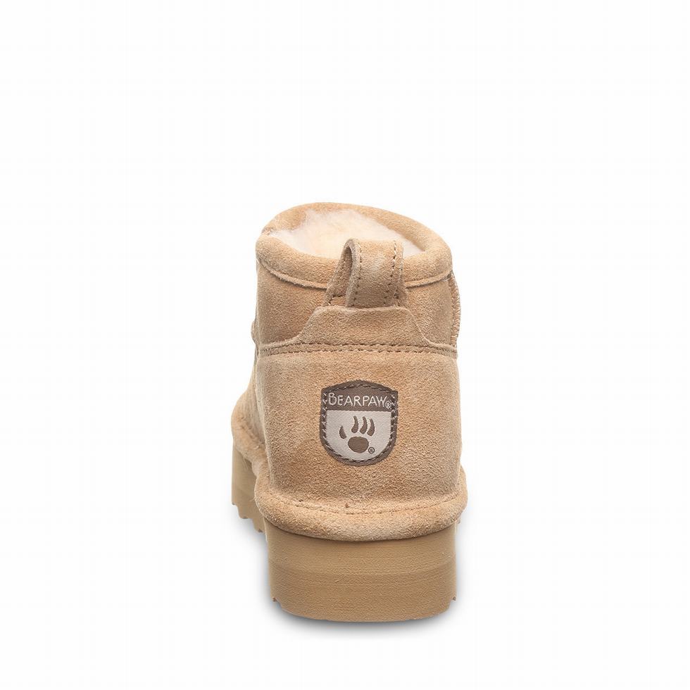 Bearpaw Retro Shorty Youth Stiefel Kinder Braun | BTE6644CT