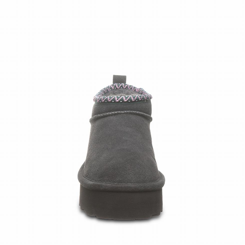 Bearpaw Retro Super Shorty Deco Plateau Stiefel Damen Grau | DBQ7432OW