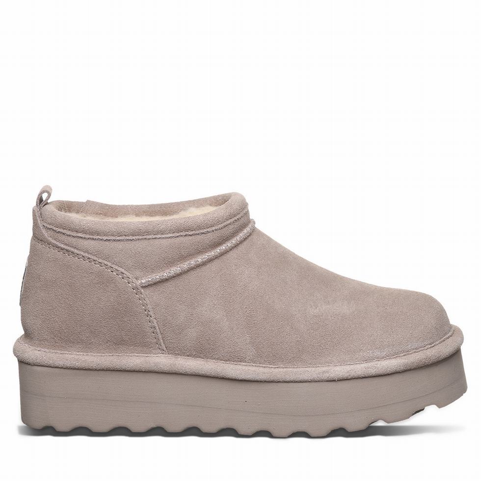 Bearpaw Retro Super Shorty Plateau Stiefel Damen Grau | AXO606IG