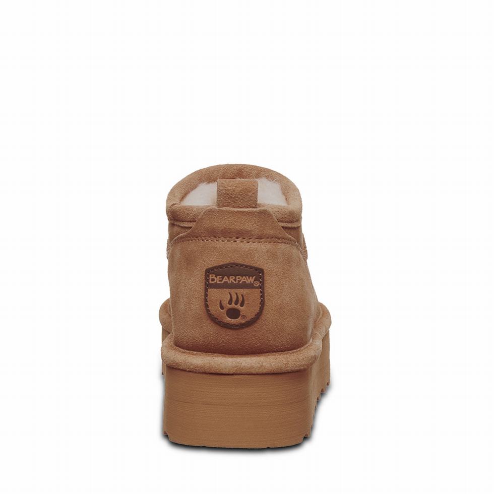 Bearpaw Retro Super Shorty Plateau Stiefel Damen Braun | ZVL6245BF