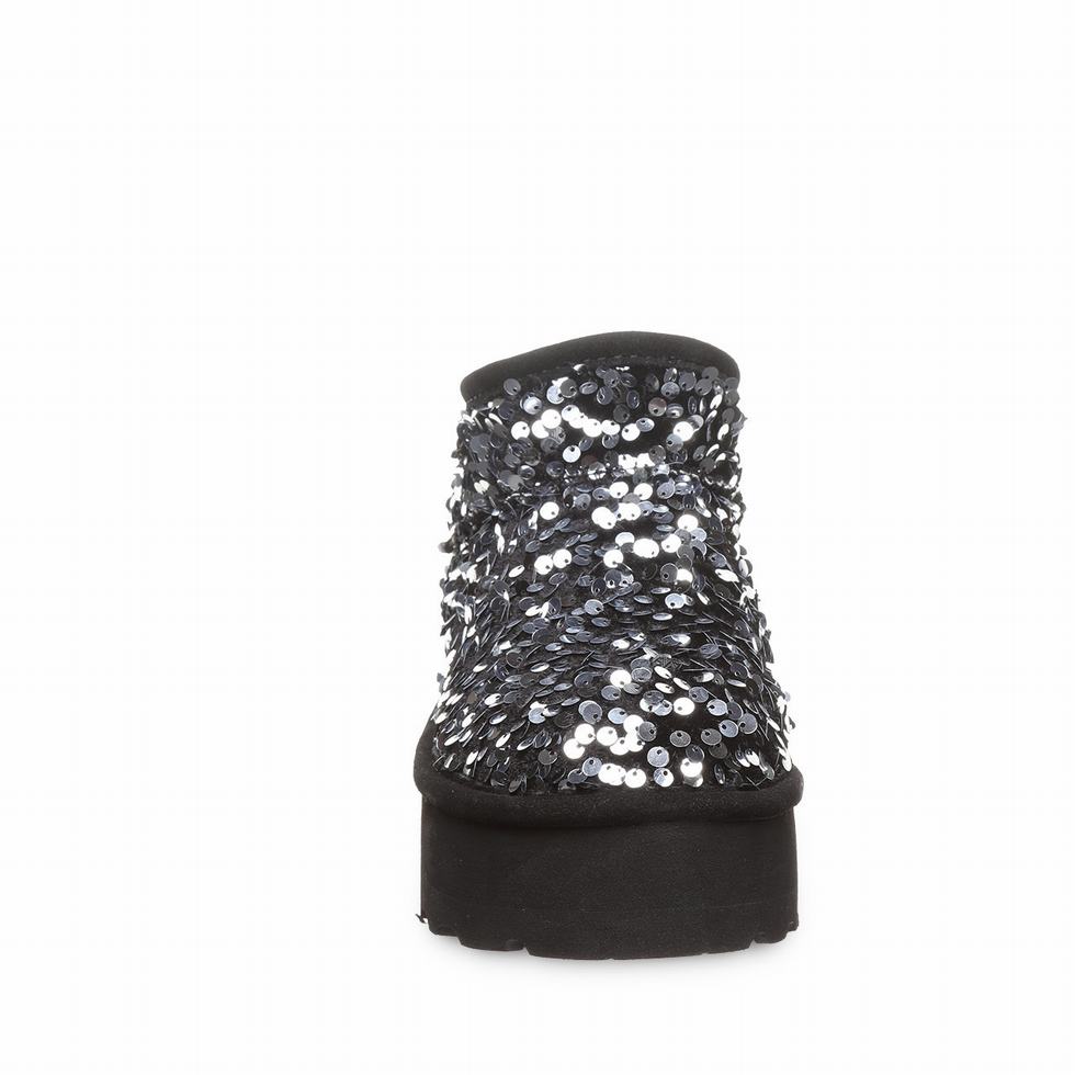 Bearpaw Retro Super Shorty Sequin Plateau Stiefel Damen Grau | SOR3132DI