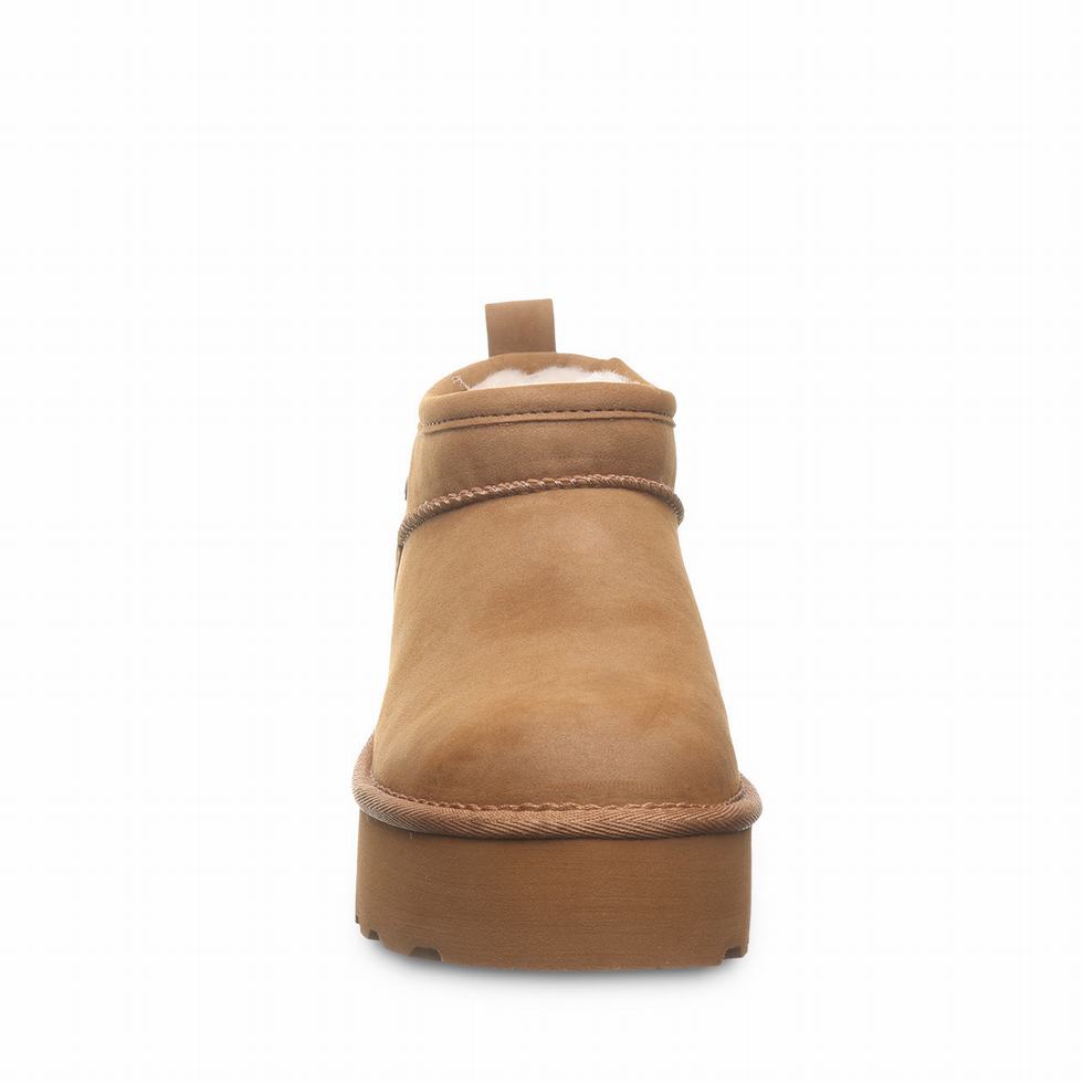 Bearpaw Retro Super Shorty Vegan Plateau Stiefel Damen Braun | QYE6568PO