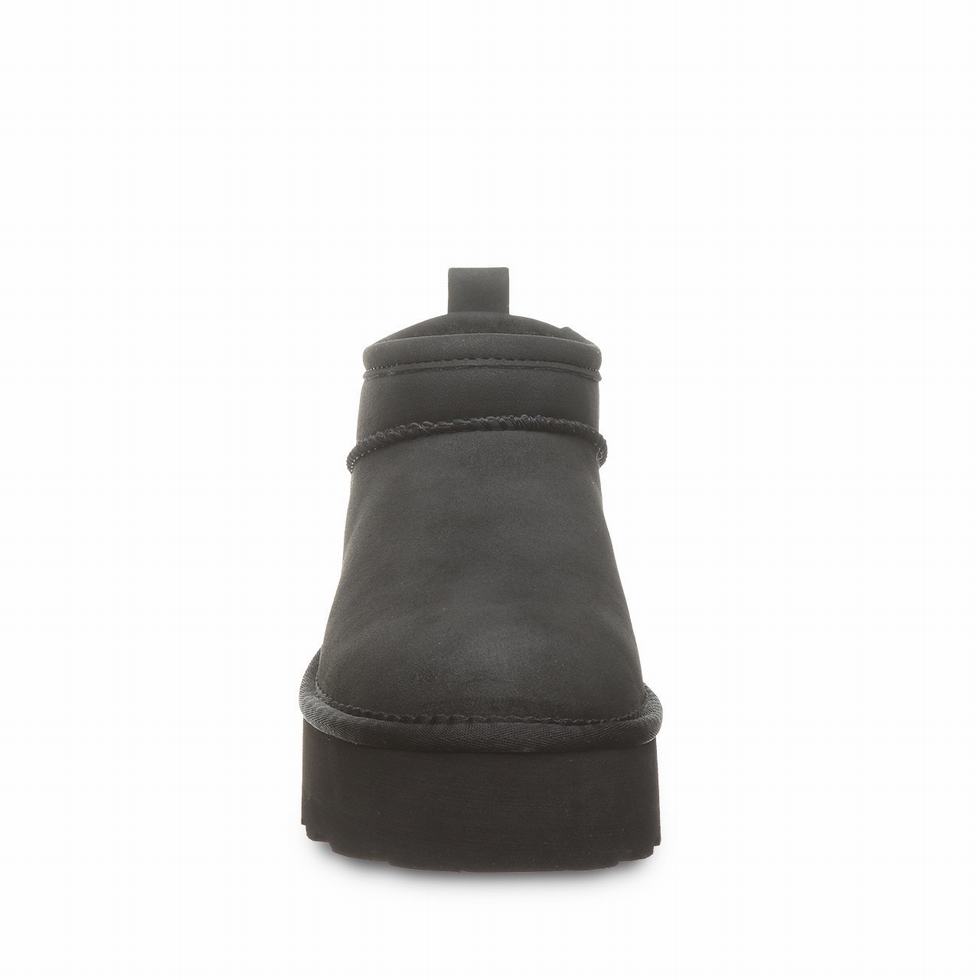 Bearpaw Retro Super Shorty Vegan Plateau Stiefel Damen Schwarz | UTN8252OW