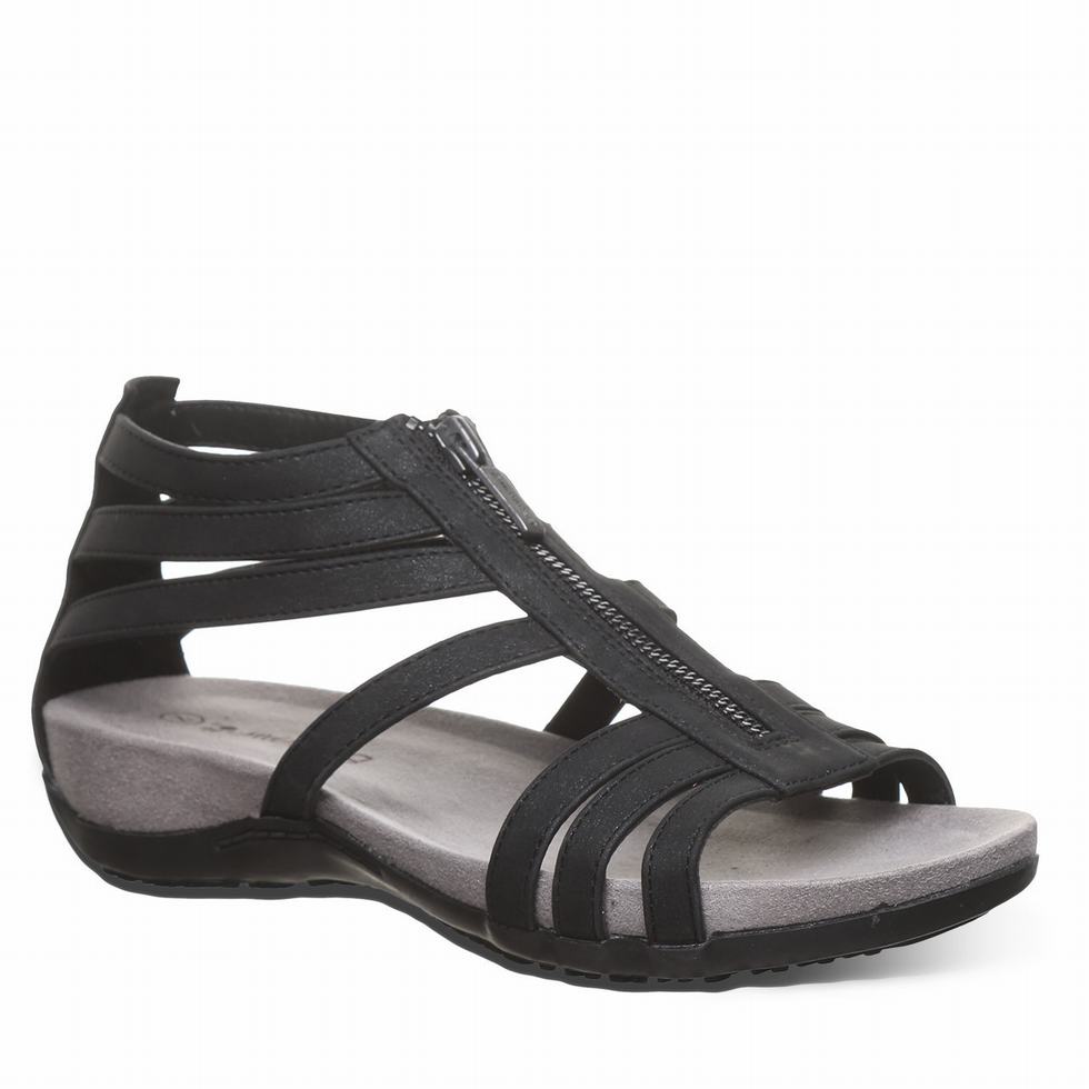 Bearpaw Ronda Sandalen Damen Schwarz | VXB4710FJ