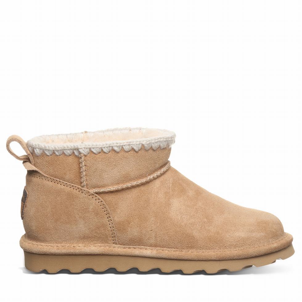 Bearpaw Shorty Crochet Stiefel Damen Braun | HUH7775WC