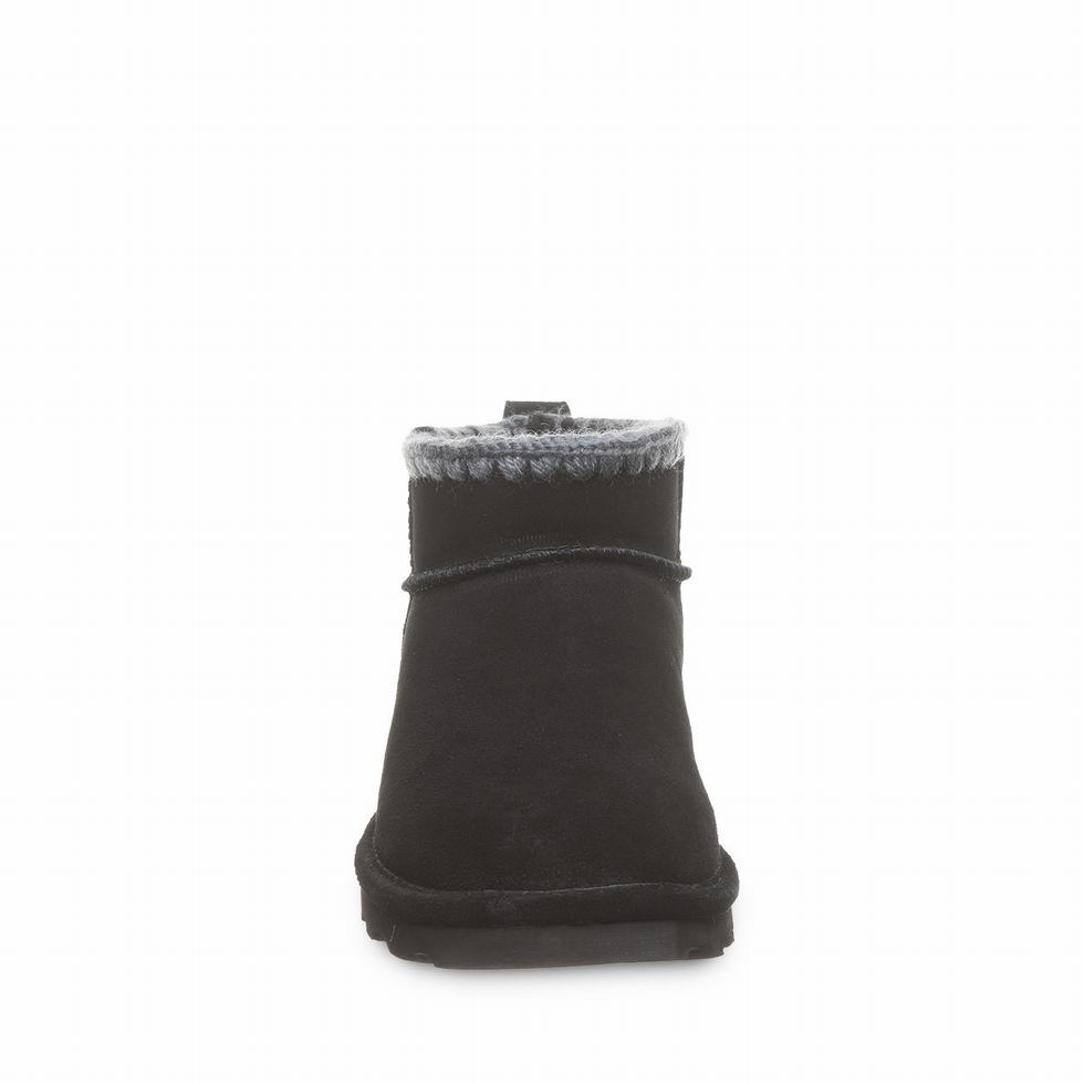 Bearpaw Shorty Crochet Stiefel Damen Schwarz | XOB8316UC