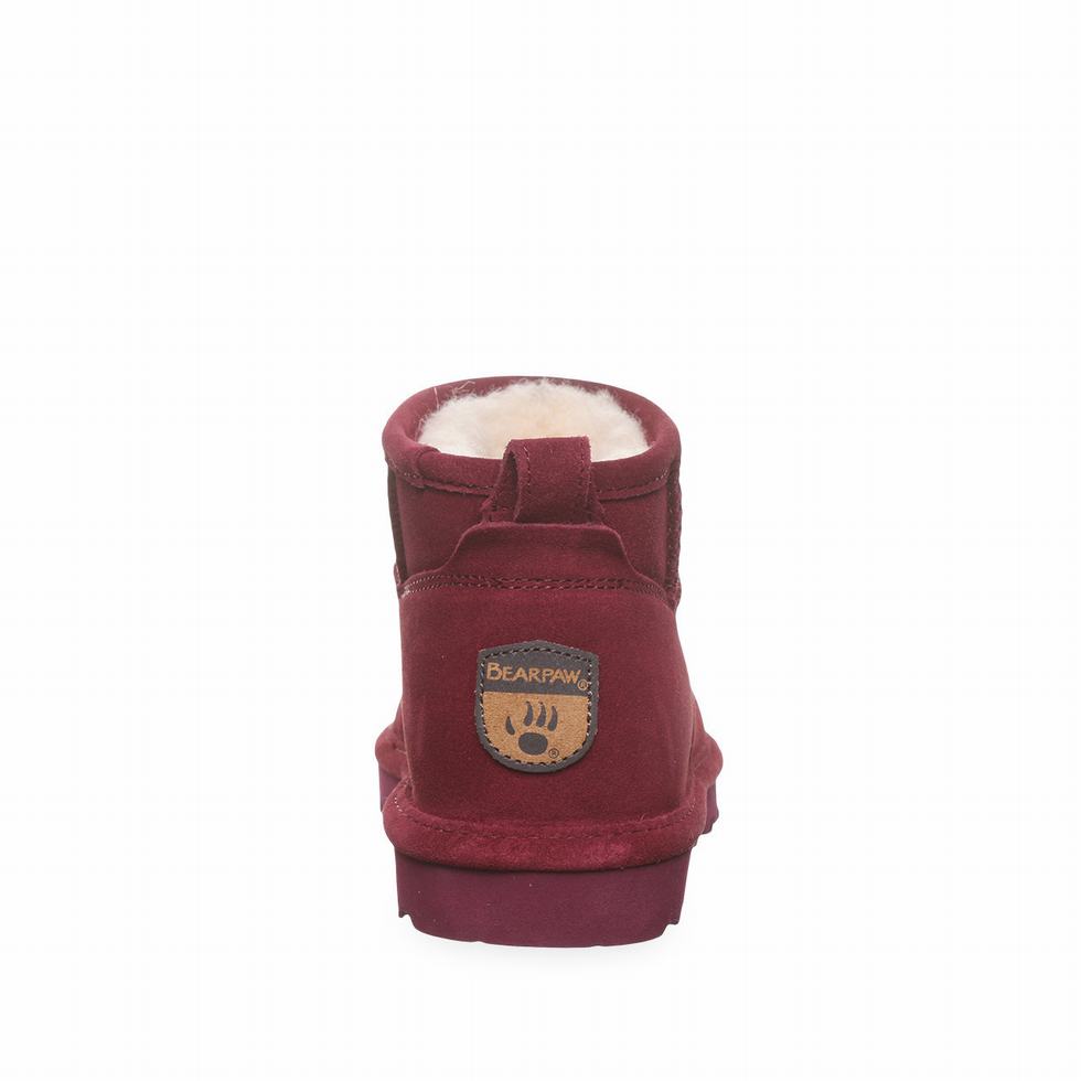 Bearpaw Shorty Stiefeletten Damen Rot | BWH2843ZE