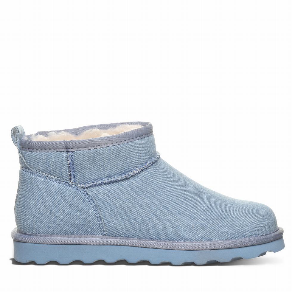 Bearpaw Shorty Vegan Stiefel Damen Blau | YQW8622FA