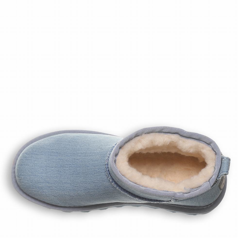 Bearpaw Shorty Vegan Stiefel Damen Blau | YQW8622FA