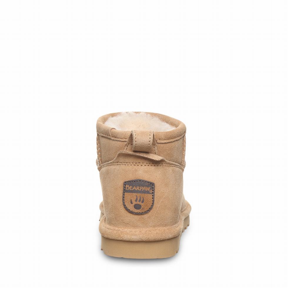 Bearpaw Shorty Wide Stiefel Damen Braun | NGC8597CR