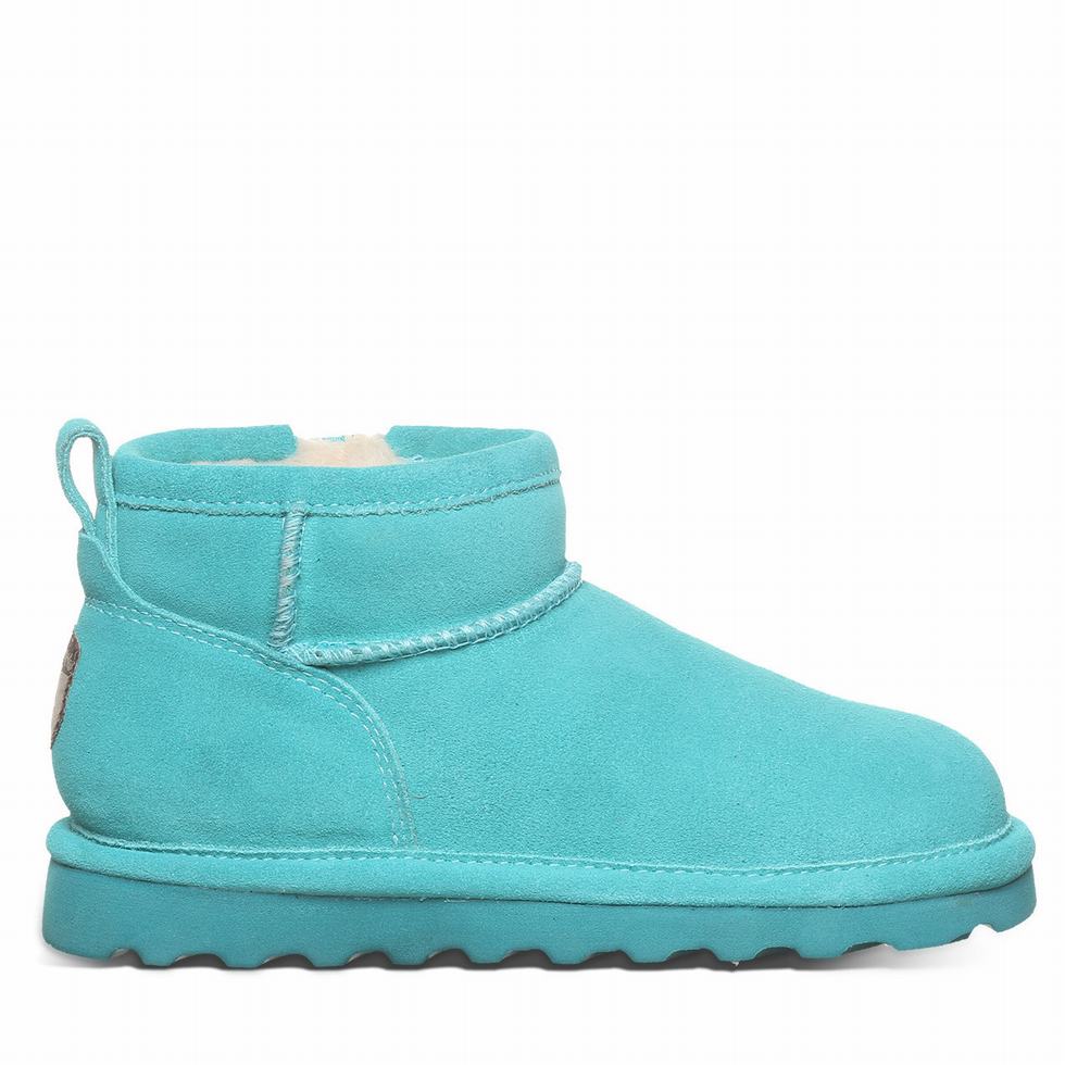 Bearpaw Shorty Youth Stiefel Kinder Blau | OLQ757ZK