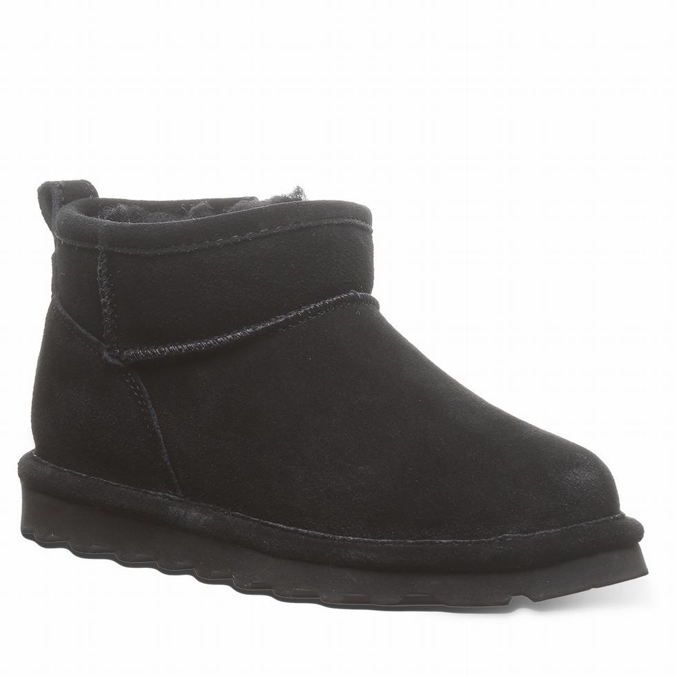 Bearpaw Shorty Youth Stiefel Kinder Schwarz | QZM2911QJ