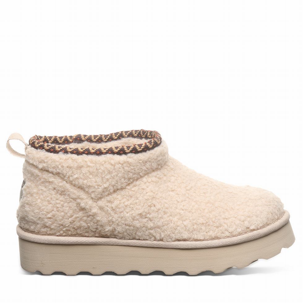 Bearpaw Snuggle Daphne Deco Stiefel Damen Beige | EQC458OT