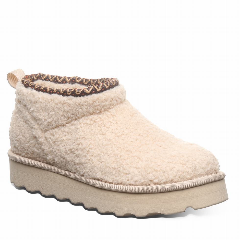 Bearpaw Snuggle Daphne Deco Stiefel Damen Beige | EQC458OT