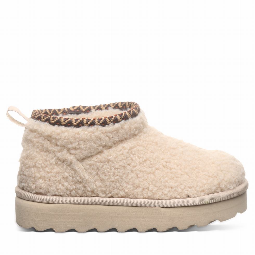 Bearpaw Snuggle Daphne Deco Youth Stiefel Kinder Beige | PBM722EE