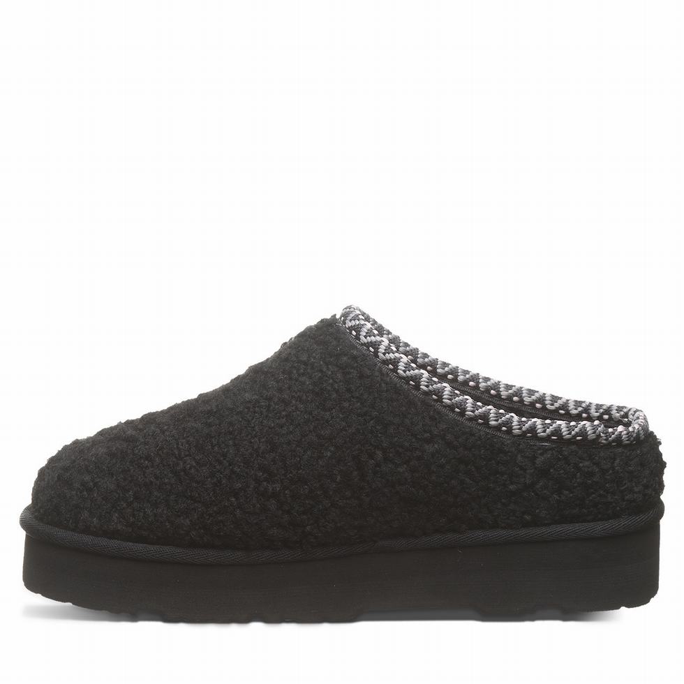 Bearpaw Snuggle Martis Hausschuhe Damen Schwarz | ESW892CI