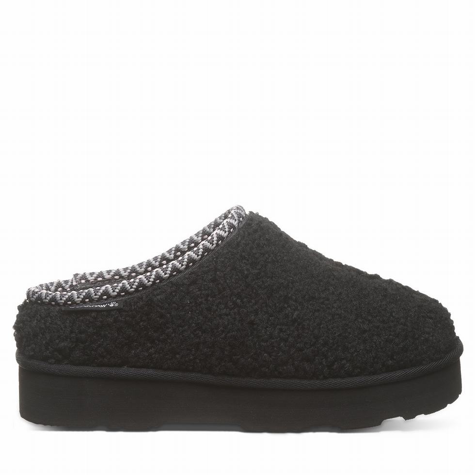 Bearpaw Snuggle Martis Hausschuhe Damen Schwarz | ESW892CI