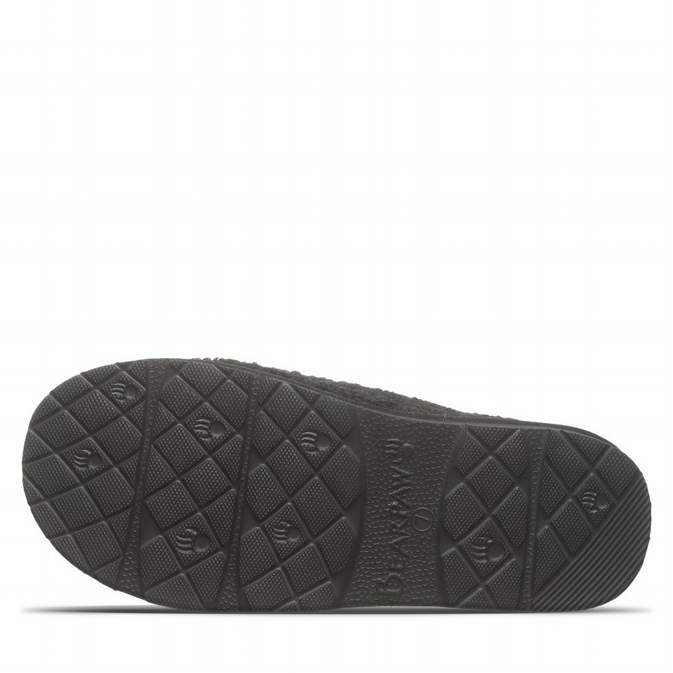 Bearpaw Snuggle Martis Hausschuhe Damen Schwarz | ESW892CI