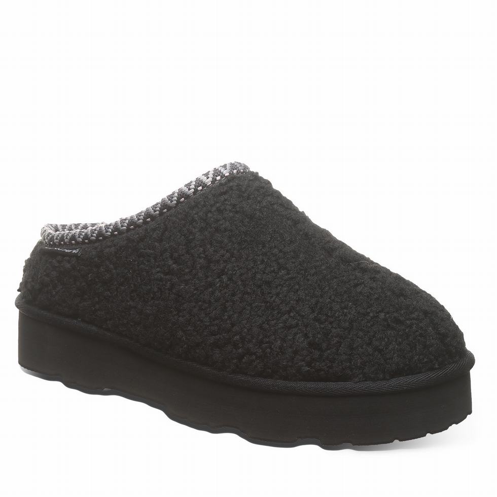 Bearpaw Snuggle Martis Hausschuhe Damen Schwarz | ESW892CI