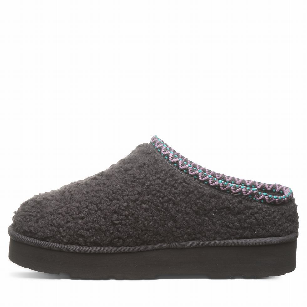 Bearpaw Snuggle Martis Hausschuhe Damen Schwarz | YLV2479SR