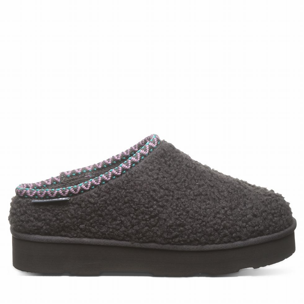 Bearpaw Snuggle Martis Hausschuhe Damen Schwarz | YLV2479SR