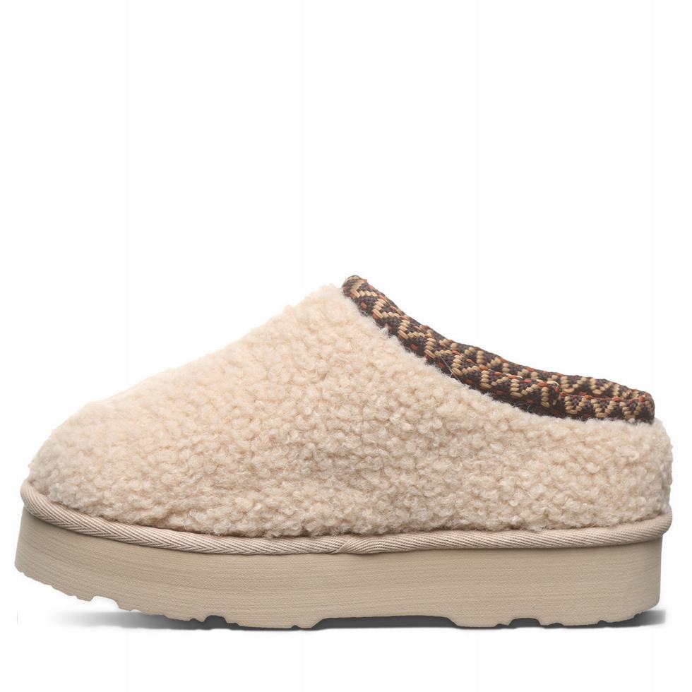 Bearpaw Snuggle Martis Youth Hausschuhe Kinder Beige | QFD2222RD